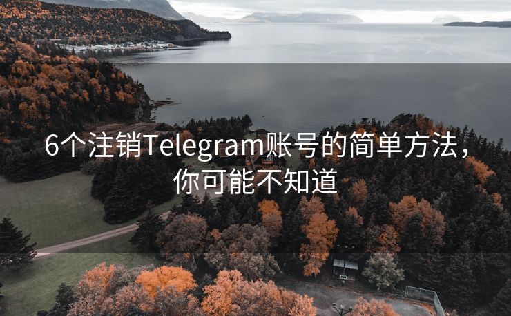 6个注销Telegram账号的简单方法，你可能不知道