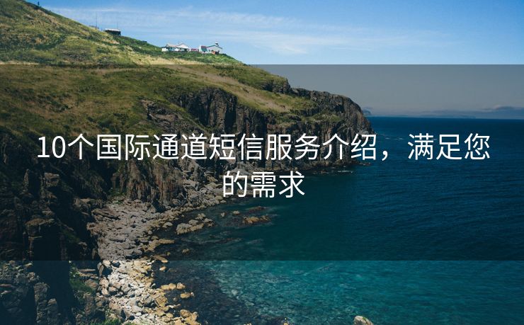 10个国际通道短信服务介绍，满足您的需求