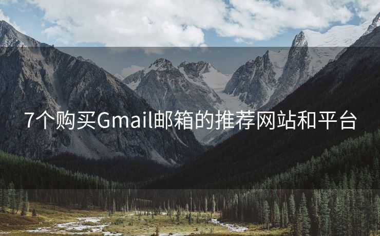 7个购买Gmail邮箱的推荐网站和平台