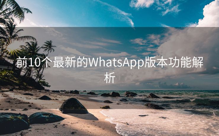 前10个最新的WhatsApp版本功能解析