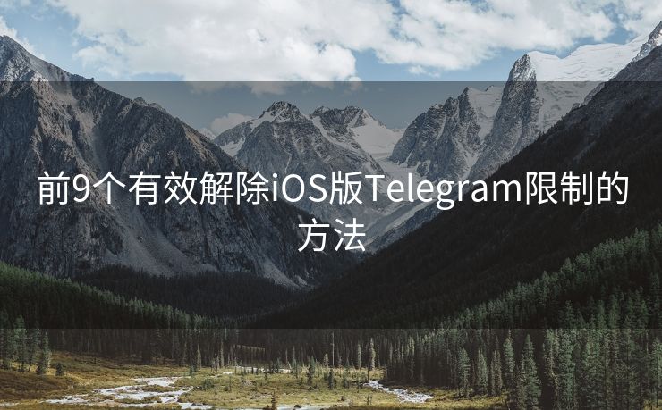 前9个有效解除iOS版Telegram限制的方法