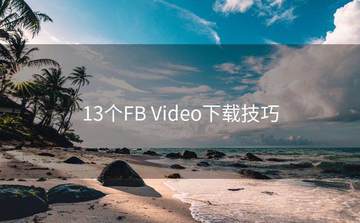 13个FB Video下载技巧