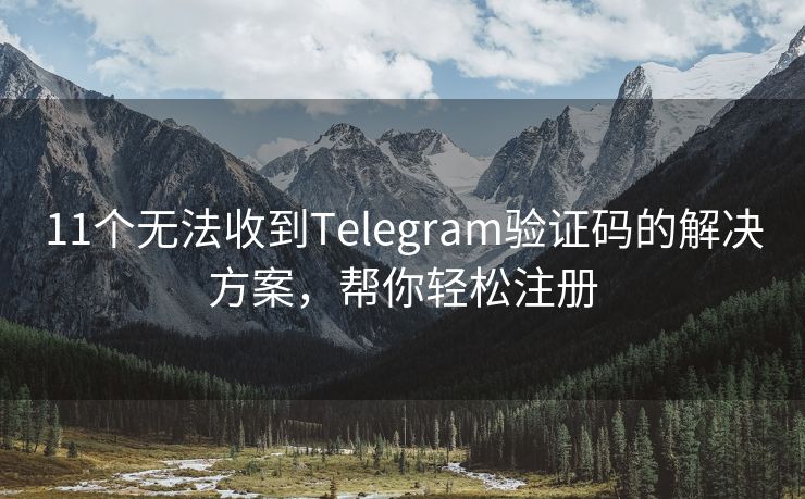 11个无法收到Telegram验证码的解决方案，帮你轻松注册