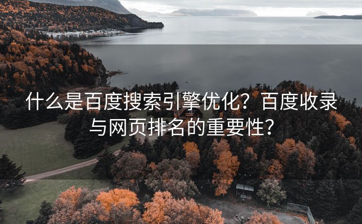 什么是百度搜索引擎优化？百度收录与网页排名的重要性？