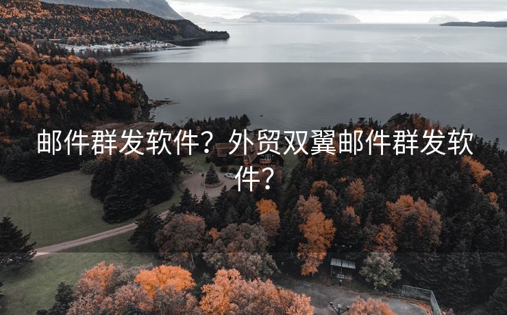 邮件群发软件？外贸双翼邮件群发软件？