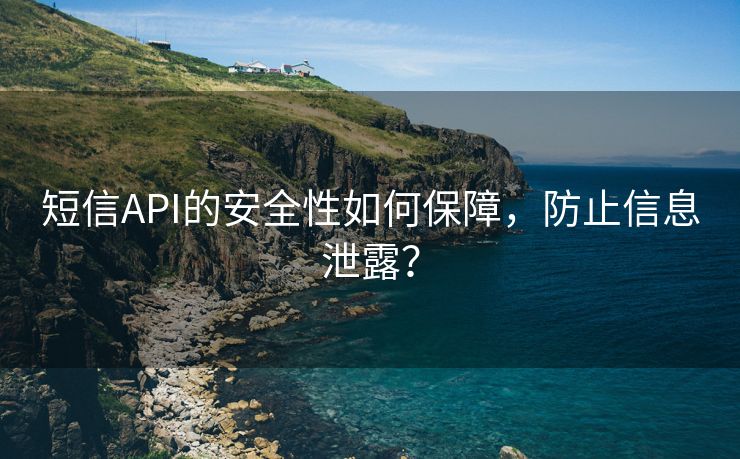 短信API的安全性如何保障，防止信息泄露？