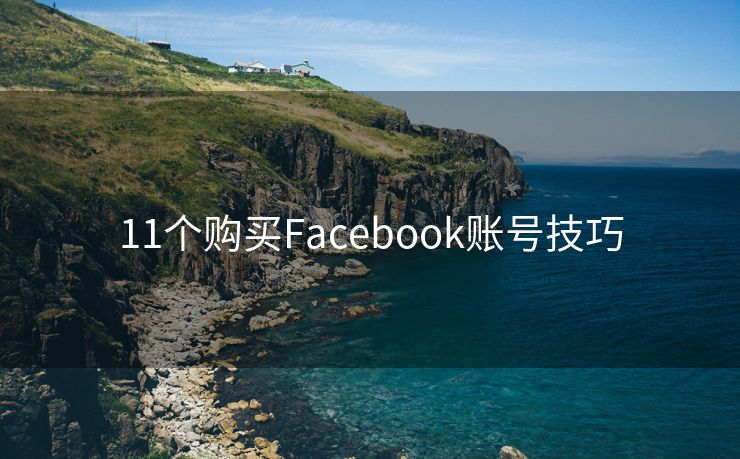 11个购买Facebook账号技巧